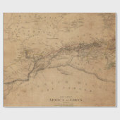 旧式な地図のスタイル10の包装紙ロール ラッピングペーパー (フラット)