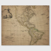 旧式な地図のスタイル16の包装紙ロール ラッピングペーパー (フラット)