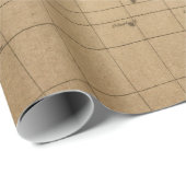 旧式な地図のスタイル16の包装紙ロール ラッピングペーパー (ロールコーナー)