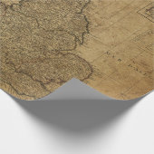 旧式な地図のスタイル3の包装紙ロール ラッピングペーパー (角)