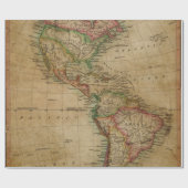 旧式な地図のスタイル6の包装紙ロール ラッピングペーパー (フラット)