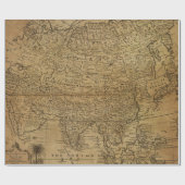 旧式な地図のスタイル8の包装紙ロール ラッピングペーパー (フラット)