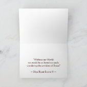 旧式な地図の挨拶状 カード (内部)