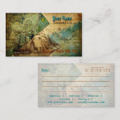 旧式な地図-名刺 名刺 (正面/裏面)