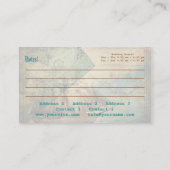 旧式な地図-名刺 名刺 (裏面)