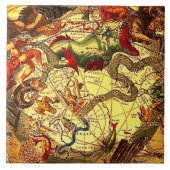 旧式な天文学の占星術の神話のヴィンテージの芸術 タイル (正面)