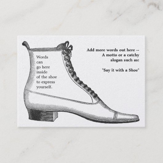 旧式な履物 名刺 (正面)