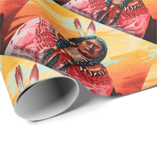 旧式な幻灯のスライドガラスは胸鳴きます ラッピングペーパー (ロールコーナー)