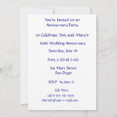 旧式な挨りだらけは第60記念日上がりました 招待状 (裏面)