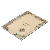 旧式な旧世界の地図の結婚式ジャーナル ノートブック (左側)