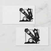 旧式な時計が付いている名刺 名刺 (正面/裏面)