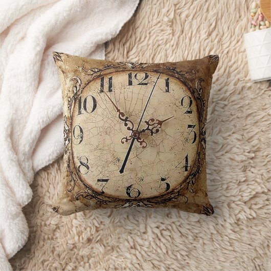 旧式な時計 クッション (ブランケット)