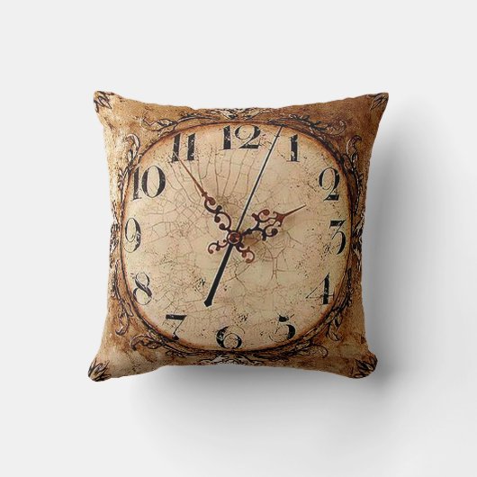 旧式な時計 クッション (裏面)