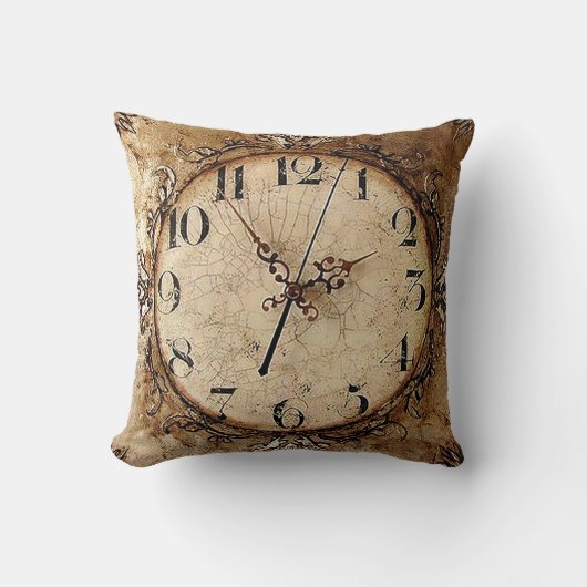 旧式な時計 クッション (正面)