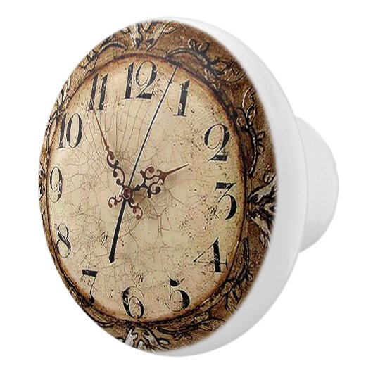 旧式な時計 セラミックノブ (右)