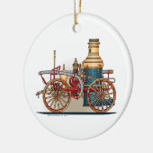 旧式な普通消防車の蒸気のPumperのオーナメント セラミックオーナメント (左)