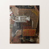 旧式な普通消防車 ジグソーパズル (縦)