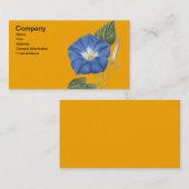 旧式な朝顔のプリント 名刺 (正面/裏面)