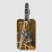 旧式な木のボート ラゲッジタグ (正面縦)