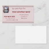 旧式な木はCookstoveカスタマイズ 名刺 (正面/裏面)