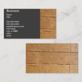 旧式な木製の床-もみ 名刺 (正面/裏面)