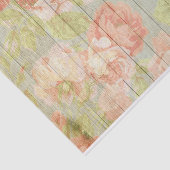 旧式な木製板の色彩の鮮やかなバラ 薄葉紙 (詳細)