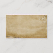 旧式な木 名刺 (裏面)