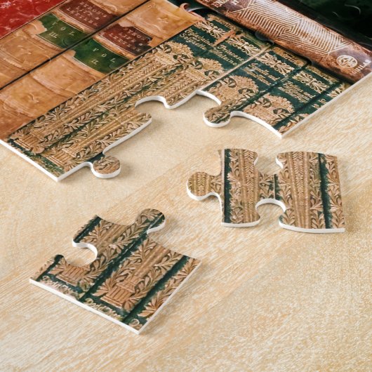 旧式な本 ジグソーパズル (側面)