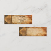 旧式な本 スキニー名刺 (正面/裏面)