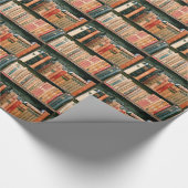 旧式な本 ラッピングペーパー (角)