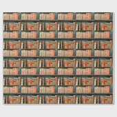 旧式な本 ラッピングペーパー (フラット)