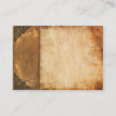 旧式な本 名刺 (裏面)