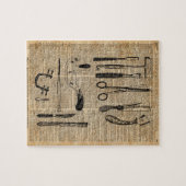 旧式な検死のキット、ゾンビApoalypseのヴィンテージの芸術 ジグソーパズル (横)