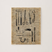 旧式な検死のキット、ゾンビApoalypseのヴィンテージの芸術 ジグソーパズル (縦)
