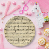 旧式な楽譜 ペーパープレート (パーティー)