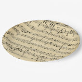 旧式な楽譜 ペーパープレート (アングル)