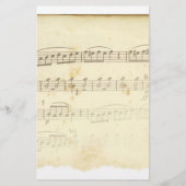 旧式な楽譜 便箋 (正面)