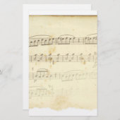 旧式な楽譜 便箋 (正面/裏面)