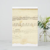 旧式な楽譜 便箋 (スタンド正面)