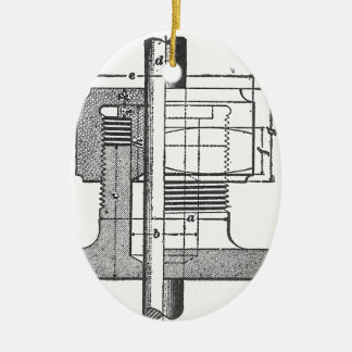 旧式な機械用具エンジニア セラミックオーナメント
