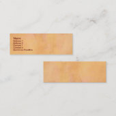 旧式な洗浄名刺 スキニー名刺 (正面/裏面)