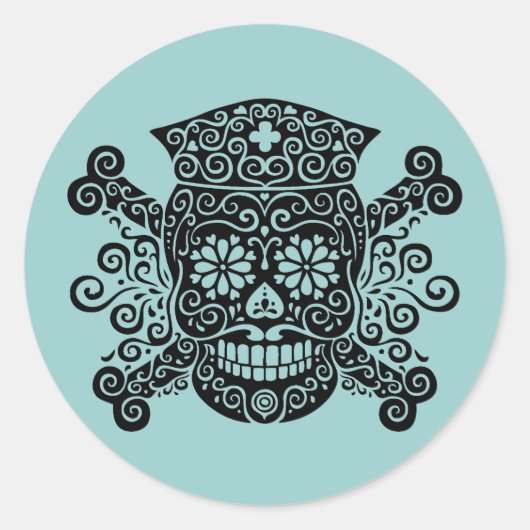 旧式な海賊ナース ラウンドシール (正面)