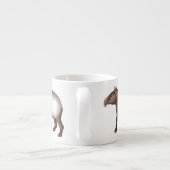 旧式な版木、銅版、版画からのマライ区かアジアバク エスプレッソカップ (裏面)