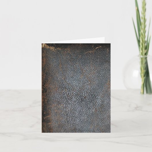 旧式な破損本の革 カード (正面)