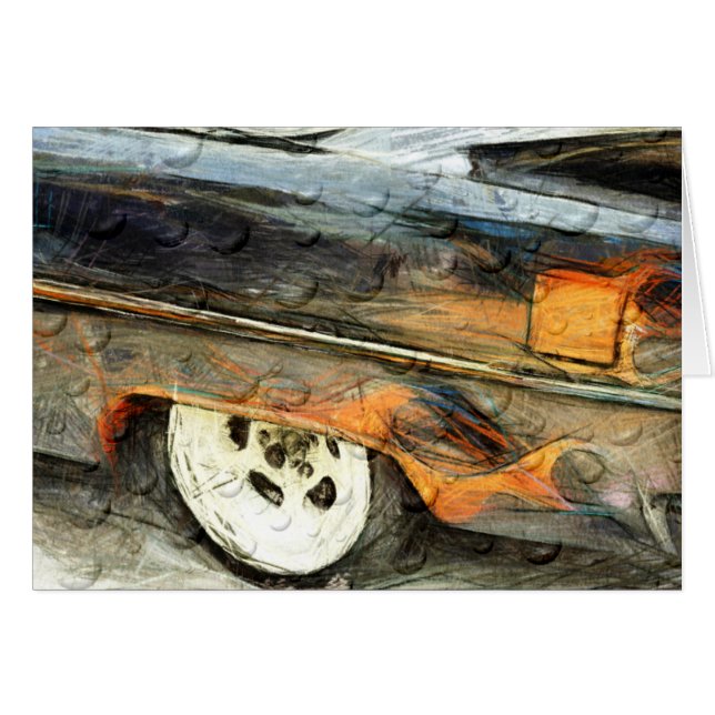 旧式な筋肉車 (正面横)