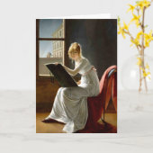 旧式な絵画の挨拶状49 カード (黄色い花)