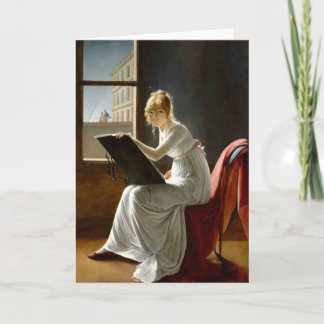 旧式な絵画の挨拶状49 カード