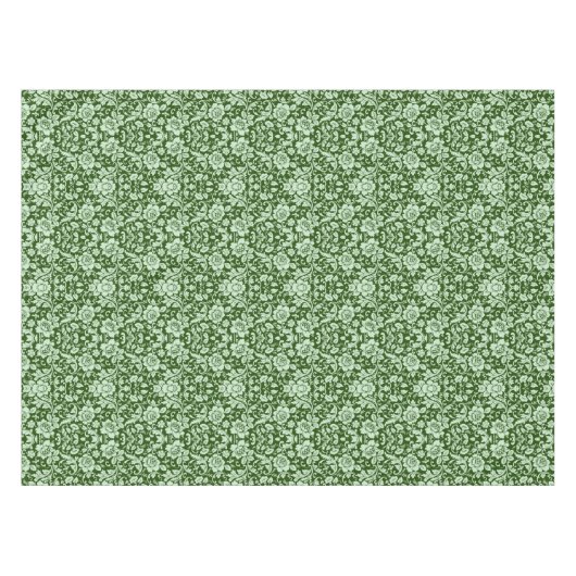 旧式な花のダマスク織 テーブルクロス (正面(横))