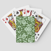 旧式な花のダマスク織 トランプ (裏面)