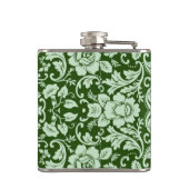 旧式な花のダマスク織 フラスク (裏面)